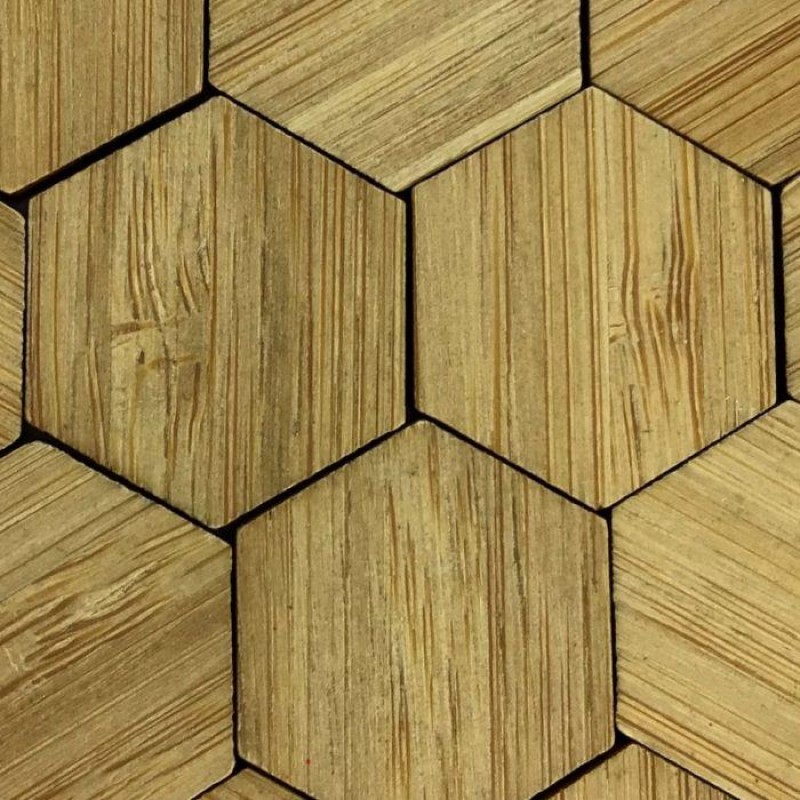 Dolls House Hexagonal Parquet Wooden Flooring Tiles Geometric Wall Decor 1:12