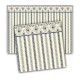 Dolls House Wallpaper Regency Period Blue Miniature 1:24 Scale x 3 Dolls House Wallpaper Regency Period Blue Miniature 1:24 Scale x 3