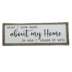 Dolls House What I Love Most Family Wall Plaque Farmhouse Sign 1:12 Printed Card