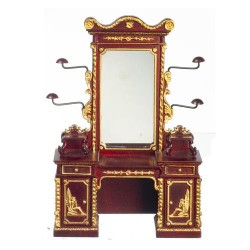 Dolls House Dressing Table Renaissance Mahogany JBM Miniature Bedroom Furniture