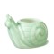 Dolls House Snail Plant Pot Green Ceramic Ornament Miniature Accessory 1:12