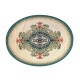 Dolls House Oval Rug Persian Vector Design Green Miniature Carpet Large Dolls House Oval Rug Persian Vector Design Green Miniature Carpet Large
