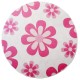 Dolls House Flower Rug Pink Modern Bedroom Nursery Floor Mat 1:12 Printed Card