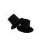 Dolls House Top Hat Black Victorian Gentlemen's or Wedding Attire Pack of 2 1:12