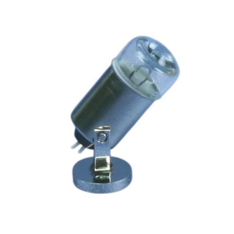 Dolls House Single Chrome Spotlight Modern 12V Electric 1:12 Scale Miniature