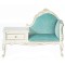 Dolls House White Gossip Bench Telephone Table Hand Painted JBM Hall Furniture