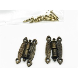 Dolls House Butterfly Hinge & Pins Lift off 1:12 Scale Hardware Miniature Med
