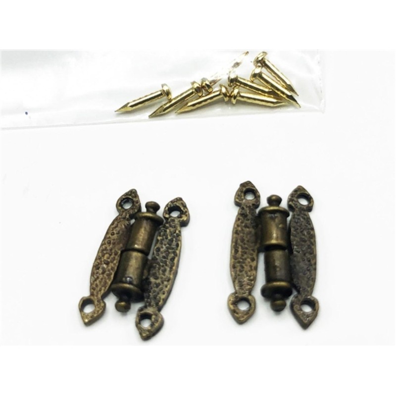 Dolls House Butterfly Hinge & Pins Lift off 1:12 Scale Hardware Miniature Med