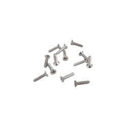 Dolls House 12 Small Screws 8mm Steel Countersunk Hardware for Miniature DIY