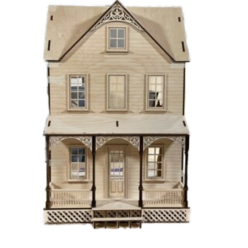 Penny Lane Farmhouse 1:12 Scale Laser Cut Flat Pack Dolls House Kit