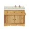 Light Oak Sink Unit Dolls House Miniature Wooden Kitchen Furniture 1:12 Scale