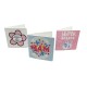 Dolls House Happy Mother's Day Card Mam Mamma Miniature Accessory 1:12 Pack of 3