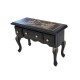 Dolls House Console Table Black & Gold Chinese Design Miniature Furniture 1:12