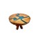 Dolls House River Table Solid Oak Round Custom Epoxy Resin Dining Room Furniture