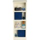 Dolls House Narrow Shelf Unit Dark Blue Towels & Accessories Bathroom Furniture