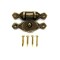 Dolls House Brass Clasp Hasp Latch Lock & Pins DIY Fixtures Fittings Hardware
