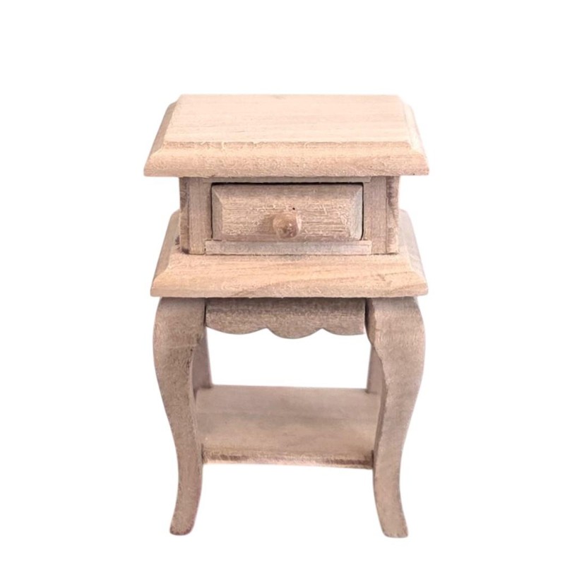 Dolls House Bedside Cabinet Unfinished Bare Wood French Style Dolls House Bedside Cabinet Unfinished Bare Wood French Style