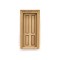 Dolls House Door Victorian 4 Panel Wood 1:24 Half Inch Scale Building Component