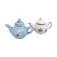 Dolls House Teapots Modern Flower Design Miniature 1:12 Kitchen Accessory PK 2