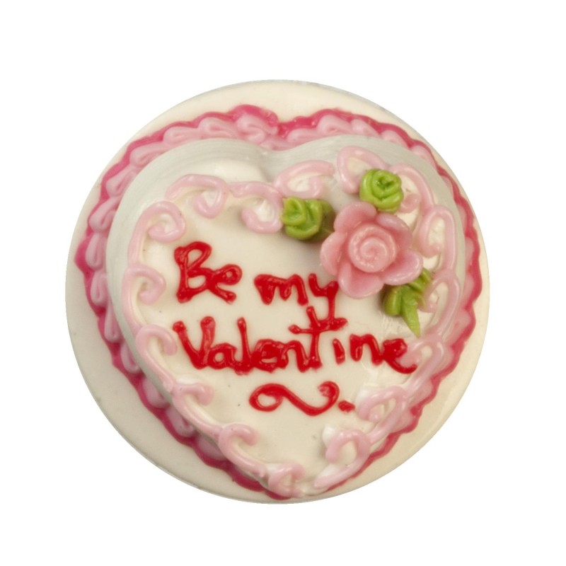 Dolls House Be My Valentine Cake Heart Shaped Romantic Food Celebration Treat