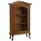Dolls House French Style China Display Cabinet Walnut Dining Room Furniture 1:12