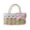 Dolls House Empty Basket with Handles Wicker Storage 1:12 Scale Accessory