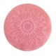 Dolls House Area Rug Round Circular Carpet Double Sided Pink Silk Lge Dolls House Area Rug Round Circular Carpet Double Sided Pink Silk Lge