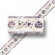 Dolls House Faux Marble Wallpaper Border Miniature Print 1:12 Scale Purple