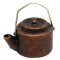 Dolls House Teapot Aged Copper Kettle Kitchen Stove Range Camp Fire Accessory