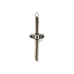 Dolls House Waste Pipe Miniature Pewter Rainwater Accessory 1:12 Scale