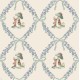 Dolls House Wallpaper Floral Bunny Pattern Miniature Print 1:12 Dolls House Wallpaper Floral Bunny Pattern Miniature Print 1:12