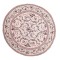 Dolls House Round Area Rug Circular Carpet Traditional Cream Design Lge