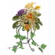 Dolls House Yellow Flowers Hanging Leaves on High Wire Pedestal Garden Accessory