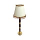 Dolls House Standard Lamp Gold Fringed White Shade 12V Electric Floor Light 1:12