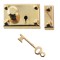 Dolls House Old English Lock & Key Brass 1:12 Door Lockset Miniature Hardware