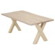 Dolls House Table with Bare Wooden Legs Miniature Modern Dining Furniture