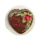 Dolls House Chocolate Heart Shape Valentines Cake Celebration Shop Accessory