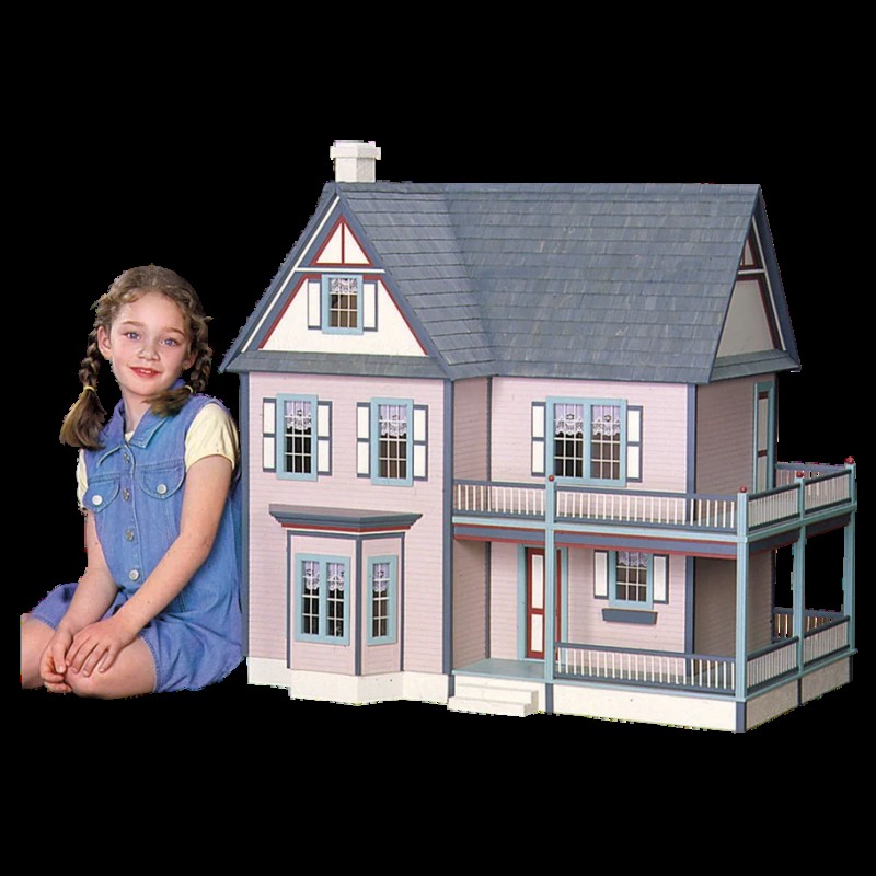 Dolls House Victoria's Farmhouse Kit 1:12 Scale Wooden Flat Pack Unpainted Dolls House Victoria's Farmhouse Kit 1:12 Scale Wooden Flat Pack Unpainted