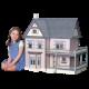 Dolls House Victoria's Farmhouse Kit 1:12 Scale Wooden Flat Pack Unpainted Dolls House Victoria's Farmhouse Kit 1:12 Scale Wooden Flat Pack Unpainted