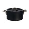 Dolls House Black Stock Pot Medium Miniature Cookware Kitchen Accessory 1:12
