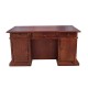 Dolls House Kneehole Desk Victorian Walnut Miniature Office Furniture Dolls House Kneehole Desk Victorian Walnut Miniature Office Furniture