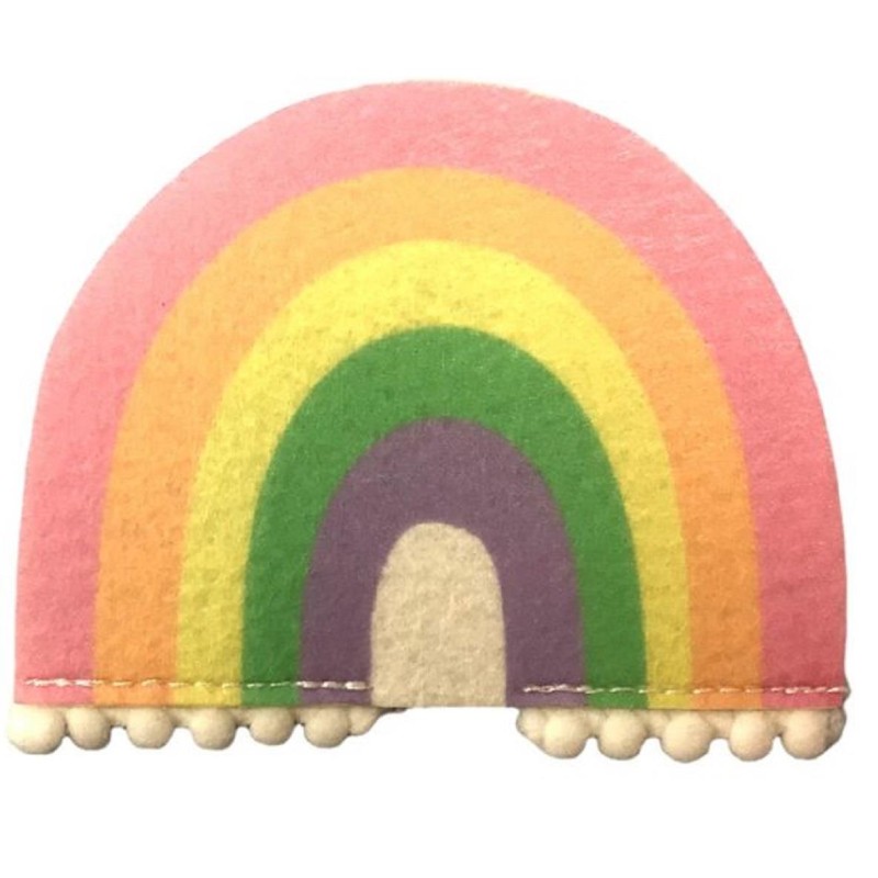 Dolls House Rainbow Semi-Circle Rug Modern 1:12 Flooring Nursery Kids Accessory