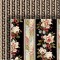 Dolls House Wallpaper Floral Stripe Pattern 1/2 inch 1:24 Miniature Print 582