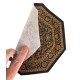 Dolls House Area Rug Traditional Octagonal Black Gold Floral Carpet Lge Dolls House Area Rug Traditional Octagonal Black Gold Floral Carpet Lge