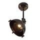 Dolls House Black Industrial Ceiling Light Miniature LED Battery Lighting 1:12