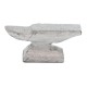 Dolls House Silver Blacksmith Anvil Wooden Block Miniature Work Tool Accessory