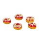 Dolls House Christmas Donuts 5 Cakes Miniature Food Shop Cafe Dining Accessory