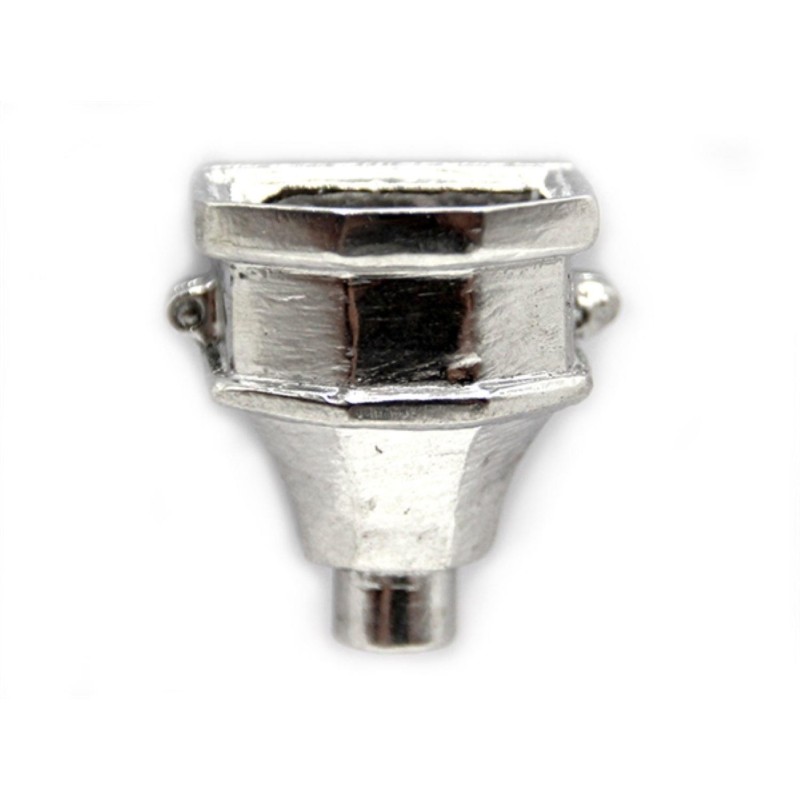 Dolls House Hopper Head Miniature Pewter Rainwater Accessory 1:12 Scale