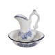 Dolls House Jug & Bowl Wash Basin & Pitcher Porcelain Blue & White Dolls House Jug & Bowl Wash Basin & Pitcher Porcelain Blue & White