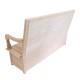 Dolls House Bench High Back Unfinished Bare Wood Medieval Settle Dolls House Bench High Back Unfinished Bare Wood Medieval Settle